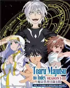 DVD Anime Toaru Majutsu no Index Series Season 1-3 +Specials +Movie ENGLISH DUB - Picture 1 of 7