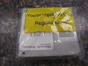 Vintage Microsoft Windows 3.5” Disks - New Sealed - LY16 - Photo 1/3