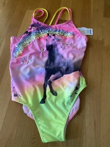 New Girls UNICORN Swimsuit Size XL (14-16) - Picture 1 of 2