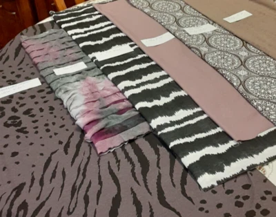 Lote de 6 telas de punto, 6,5 yardas en total, todas nuevas Foto 1 de 4