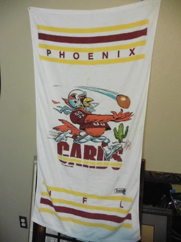 AZ NFL Phoenix Arizona Cardinals Towel  Cotton 1988 Football NFL Vintage Rare Cover