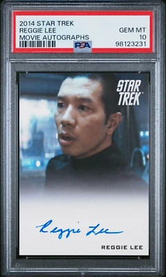 2014 STAR TREK MOVIE AUTOGRAPHS AUTO SIGNED REGGIE LEE LOW POP PSA 10 GEM MINT - Image 1 of 2