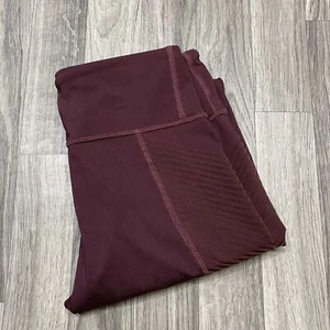 GAP Fit Sculpt Elastic Waist Low Rise Burgundy Yoga Leggings Girl's Size XS - Picture 1 of 11