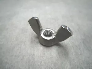 6mm Metric M6x1.00 Wing Nut - Stainless Steel - One Piece - Ships Fast! - Picture 1 of 3