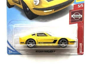 2019 Hot Wheels Nissan Fairlady Z (yellow) 54/250 SUPER CUSTOM w/Real Riders - Picture 1 of 7