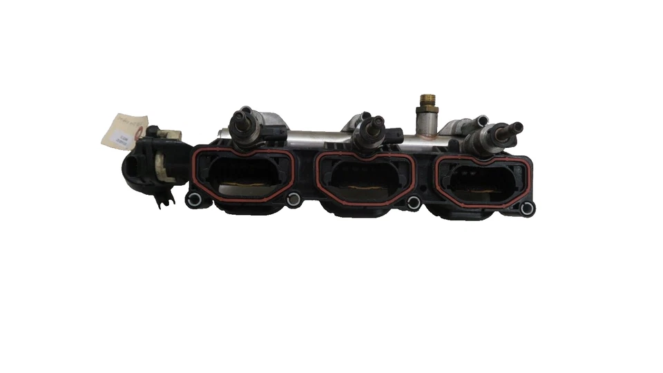 Inyectores de combustible del lado derecho del motor Audi Q7 2011-2015 OEM 3,0 L con riel 06E133340 Foto 1 de 4