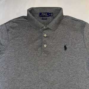 POLO by RALPH LAUREN Gray Pullover Shirt Boy's Size MEDIUM Short Sleeve Great - Picture 1 of 17