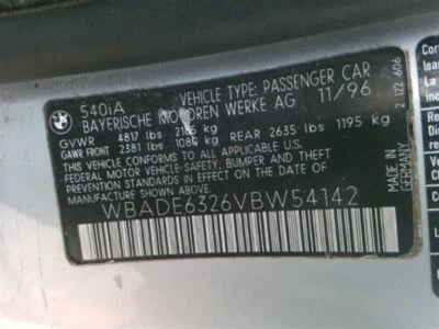 Steering Gear/Rack Power Steering Fits 97-03 BMW 540i 480498 Foto 1 de 4