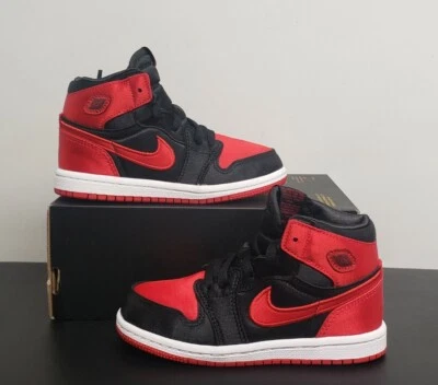 Nike Jordan 1 Retro High OG Black Red Toddler Size 9c FD5305-061 New No Lid  - Image 1 of 4
