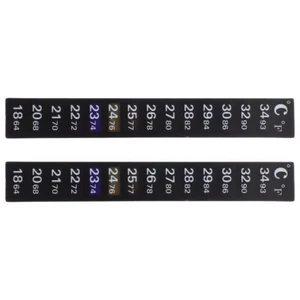 2 Pcs Thermometer Sticker Fish Tank Temperature Strip Strips for - Imagen 1 de 12