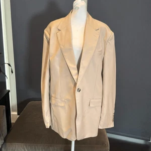 Men’s Formal 2 Piece Suit Notched Lapel One Button Size XL Jacket 44 Pants 38 - Picture 1 of 13