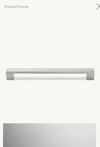 Restoration Hardware Atelier 6 inch Polished Chrome Pull Door Handle - Picture 1 of 4
