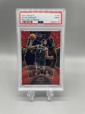 2021-22 Panini Select Premier Level Red Disco Kevin Durant  /49 Nets PSA 9 🔥 - Image 1 of 2