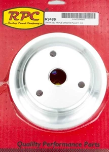 Racing Power Co R9486 V-Belt Crank Pulley Long Fits Sbc Engines - 6-19/32" OD - Foto 1 di 1