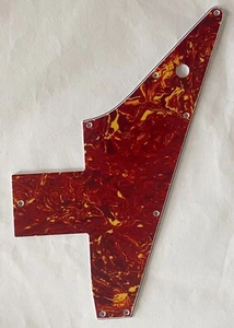 Guitar Pickguard For Gibson Explorer 76 Reissue.4-Ply Red Tortoise - Picture 1 of 6