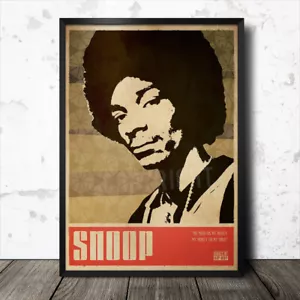 Póster de arte hip hop Snoop Dogg música rap NWA Dr Dre - Imagen 1 de 1