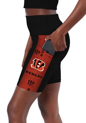 Certo By Northwest NFL Women's Cincinnati Bengals Method Bike Shorts, Black - Image 1 of 2