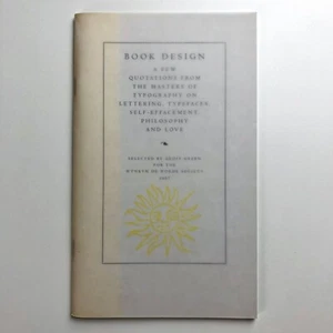 Book Design: A Few Quotations... Selected by Geoff Green, Wynkyn de Worde, 2007 - Picture 1 of 9