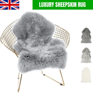 Soft Rugs Carpet Non Slip Fluffy Shaggy Sheepskin Rug Bedroom Mats Faux Fur Mat - Picture 1 of 13