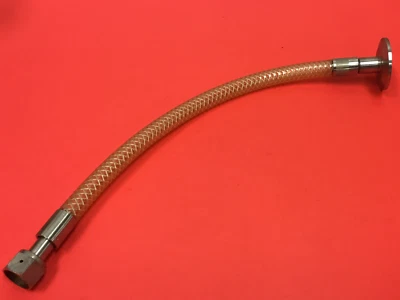 Braided Flexible Hose with 1-1/2"Tri-Clamp to a Parker treaded connection - Image 1 of 4
