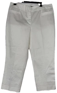 Ann Taylor NWT Women’s Capris Ankle Pants Size 14 White NEW - Picture 1 of 5