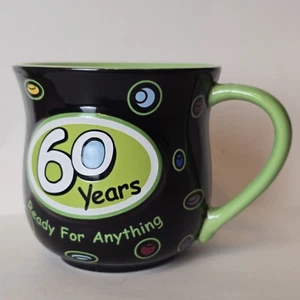 Tasse 60 Jahre Geburtstag - Ready for Anything Russ Berrie 60. Geburtstag Geschenk - Bild 1 von 14