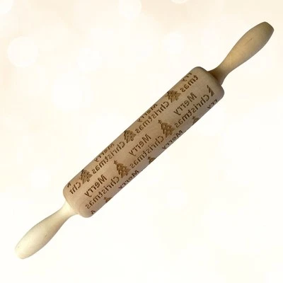 Kitchen Dough Roller Baking Fondant Rolling Pin Pizza Embossed - Image 1 of 4