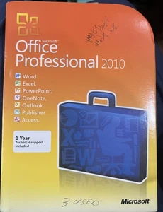 Microsoft Office Professional 2010 PC Software Suite Word Excel - Picture 1 of 1
