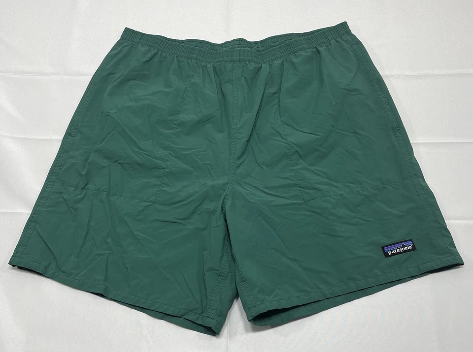 Bañador Patagonia para Hombres XL (34W) Verde Cintura Elástica 6 Pulgadas Forrado Nylon Playa Foto 1 de 4