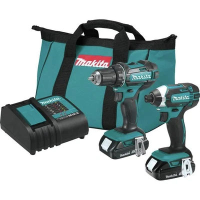 Makita CT225SYX 18V LXT Brushed Li-Ion 2-Tool Combo Kit (1.5 Ah) New - Image 1 of 4