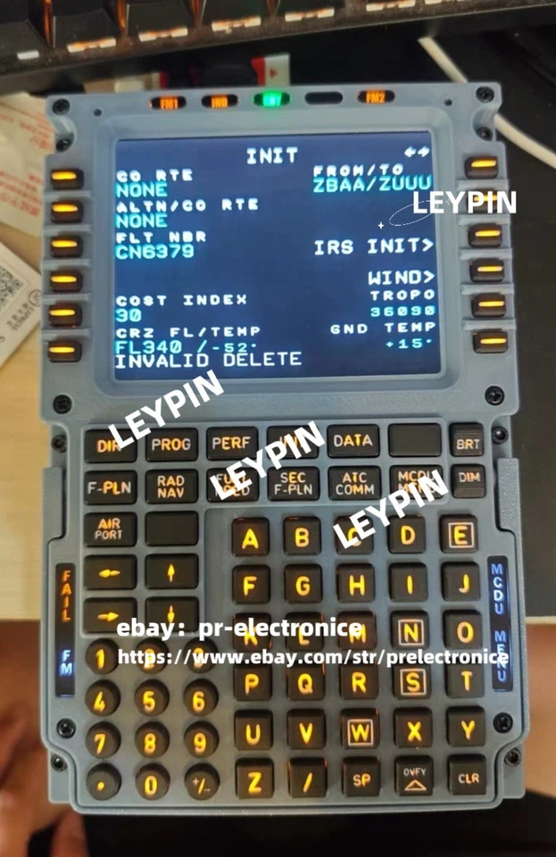 WINWING A3XX MCDU Flight Control fr Toliss Fenix Game Simulator For X-Plane MSFS - Image 1 of 1