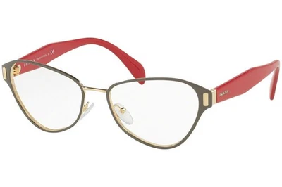 Prada VPR58U EFX-1O1 Female Cat Eye Glasses Frames Grey/Pink 53mm - Image 1 of 4