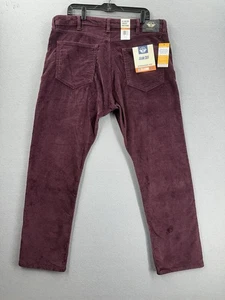 Dockers Men's Burgundy Corduroy Jean Cut Straight Fit Pants 38x32 All Seasons - Picture 1 of 9