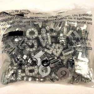 130 Silver Colored Crystal Alphabet letter Floating Charms (6B7) - Bild 1 von 2