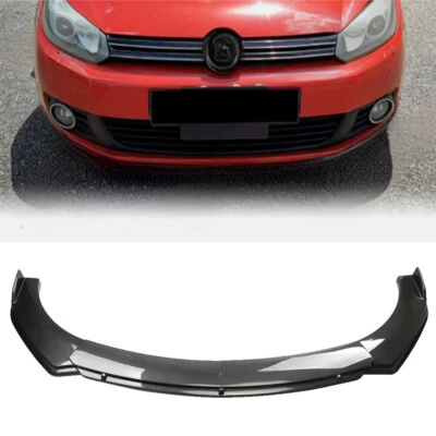 For Volkswagen VW Golf GTI Carbon Fiber Style Front Bumper Spoiler Lip Body Kit - Image 1 of 4