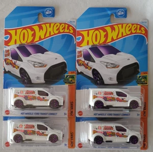 2024 HOT WHEELS TREASURE HUNT FORD TRANSIT CONNECT LOT OF 4 HTF - Picture 1 of 3