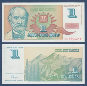 JUGOSLAVIA / JUGOSLAVIA 1 Novih Dinar 1994 UNC P.145 - Foto 1 di 1