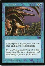 4 Hesitation - LP - Stronghold - mtg - 4x x4