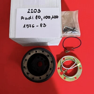 Lenkradnabe Audi 80, 100, 200 Oldtimer 1976-83 Lenkrad Nabe 2203 mit 12 Loch  - Bild 1 von 4
