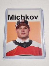 Matvei Michkov Artist Signed Hockey Art Card 2/10