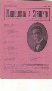 41) SPARTITO MUSICALE MANDULINATA A SURRIENTO E.A. MARIO G. CIARAVOLO - Picture 1 of 2