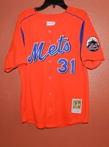 Mike Piazza New York Mets 2004 Batting Practice Mitchell & Ness Jersey Youth L - Picture 1 of 10