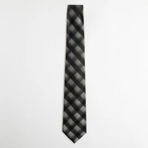Calvin Klein Black Gray Plaid Silk Tie Men's - Picture 1 of 6