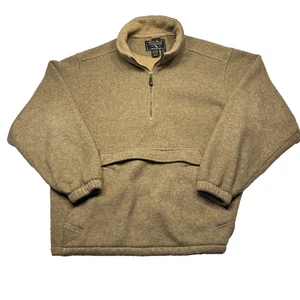 Vintage 80s Eddie Bauer Jacket Mens Large Anorak 1/4 Zip Pullover Made in USA - Picture 1 of 9