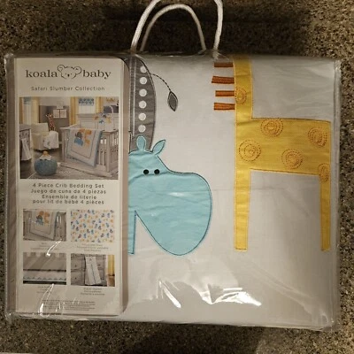 Koala Baby  SAFARI SLUMBER COLLECTION 4 Piece Crib Bedding Set BRAND  NEW  - Image 1 of 4