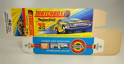 Matchbox Superfast No. 40B Guildsman unfolded, printing fresh "I" box - Image 1 of 2