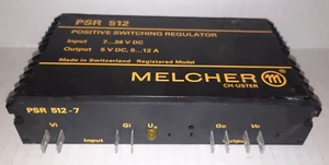 Regulador de conmutación positiva Melcher PSR 512 entrada: 7-38 VDC, salida: 5 VDC, 0-12A - Imagen 1 de 2
