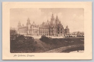 Kunstgalerien in Glasgow Schottland um 1909 Postkarte - Bild 1 von 2