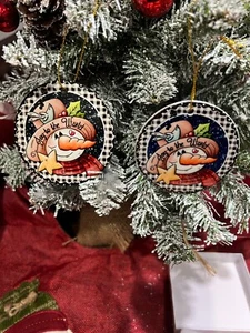 JOY TO THE WORLD Ceramic & Metal Ornament, Decor Or Your Tree- Perfect Gift - Picture 1 of 5