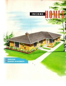 Vintage 50s-60s Home Décor Brochure/Paperwork Income Homes